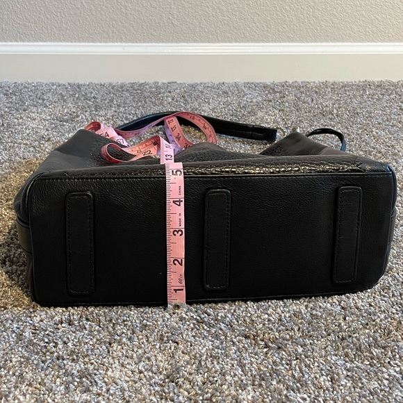 BRIGHTON Camelot Leather Black Shoulder Bag - Picture 10 of 15